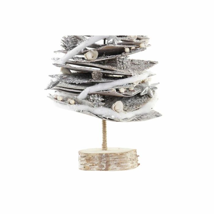 Sapin de Noël DKD Home Decor Naturel Bouleau Enneigé 34 x 34 x 102 cm 1
