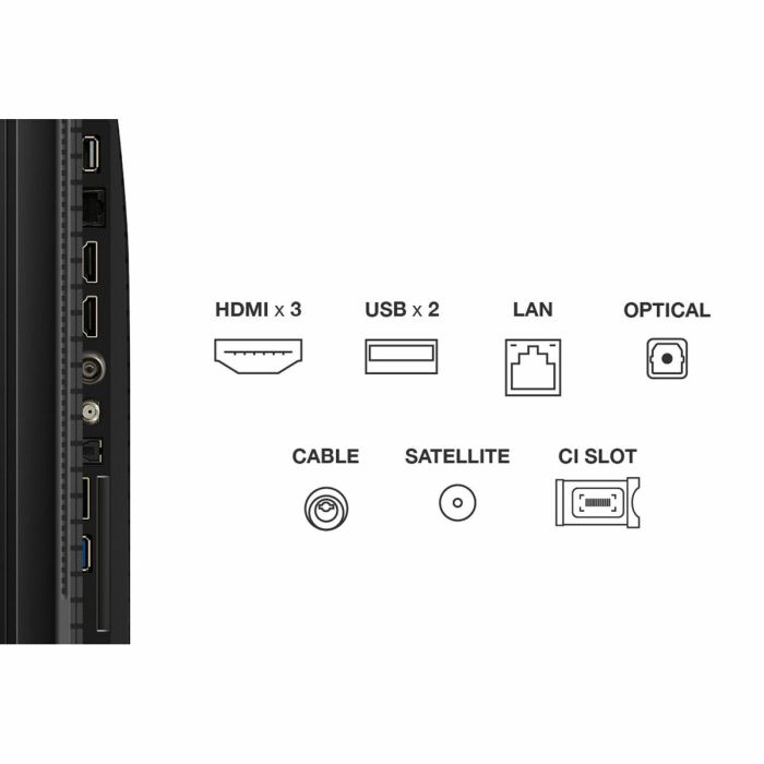 TV intelligente TCL 43P7K 43" 4K Ultra HD LED HDR D-LED QLED 6