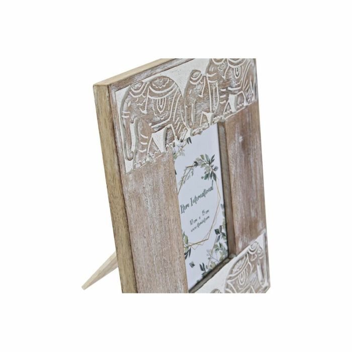 Cadre photo DKD Home Decor Verre Eléphant Marron Blanc Bois de manguier Indien (23 x 1,5 x 28 cm) 1 Cadre photo DKD Home Decor Verre Eléphant Marron Blanc Bois de manguier Indien (23 x 1,5 x 28 cm) 1