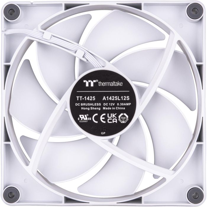 140mm Thermaltake CT140 PC Cooling Fan White 500-1500rpm - 2Pack 1