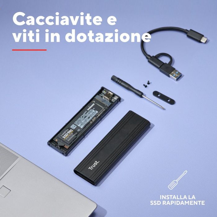 Boîtier Externe Trust 25806 Noir 13 Boîtier Externe Trust 25806 Noir 13