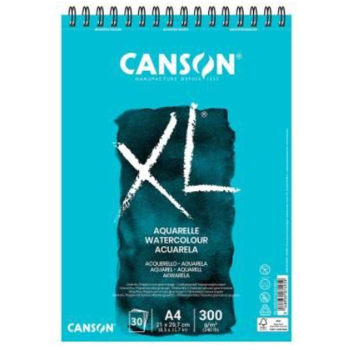 Bloc à dessin Canson XL Aquarelle 20 Volets Blanc A5 5 Unités 300 g/m² 148 x 210 mm 2