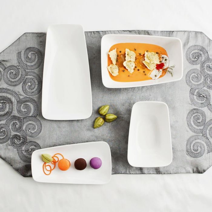 Plato Llano Porcelana Vital Rectangular Ariane 29x15,5 cm 3 Plato Llano Porcelana Vital Rectangular Ariane 29x15,5 cm 3