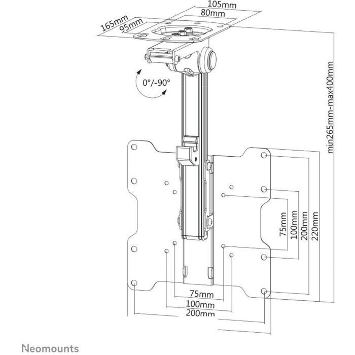 Support de TV Neomounts FPMA-C020BLACK 10" 40" 20 kg 4 Support de TV Neomounts FPMA-C020BLACK 10" 40" 20 kg 4
