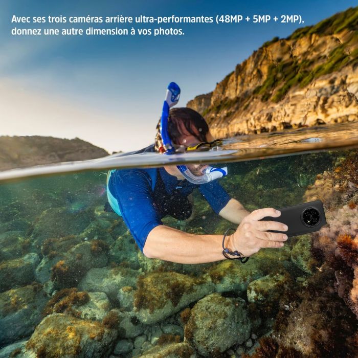 Téléphone portable pour personnes âgées Energizer H67GEU Octa Core 4 GB RAM 128 GB Noir 6,78" 6