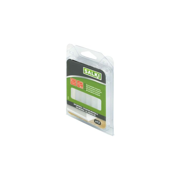 Bâtons de colle thermofusible Salki 430356 Universel Ø 12 x 95 mm Transparent 125 g (12 Unités) 2