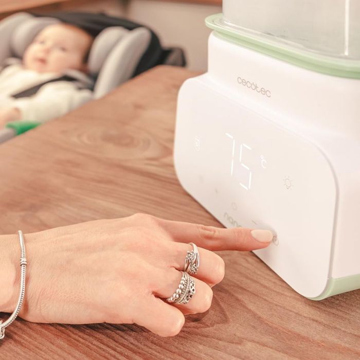 Cecotec Chauffe-biberon double Nana BabyCare blanc avec 4 modes et stérilisateur 6
