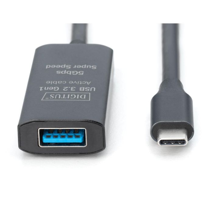 DIGITUS Verlängerungskabel USB-C->USB-A St./Bu. 10G 10,00m 1