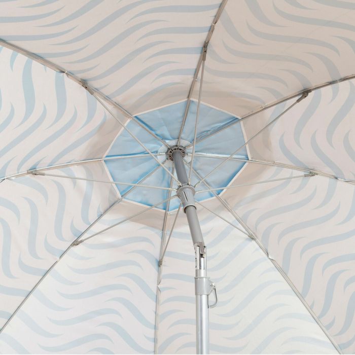 Parasol de plage Aktive Bleu Ø 220 cm 220 x 200 x 220 cm (6 Unités) 1