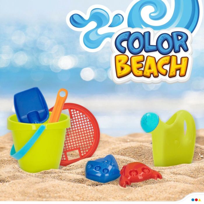 Set de jouets de plage Colorbaby polypropylène (18 Unités) 2 Set de jouets de plage Colorbaby polypropylène (18 Unités) 2