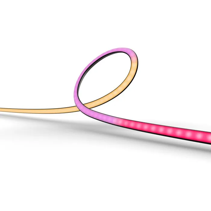 Philips Hue Play Lightstrip Gradient - Ruban LED ambiant pour TV avec sync Box (vendu séparément) - Compatible PC