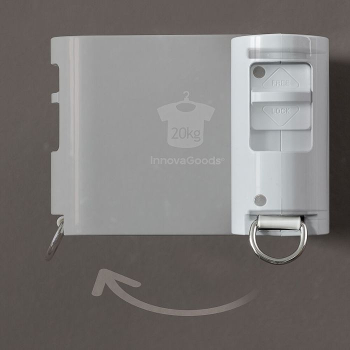 Corde à Linge Rétractable Raclox InnovaGoods 10 Corde à Linge Rétractable Raclox InnovaGoods 10