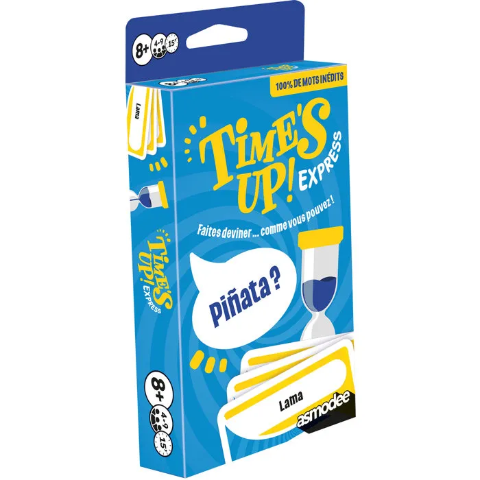 Asmodee - Time's Up Express - Jeu d'ambiance et de société pour famille - 4 à 9 joueurs - À partir de 8 ans - Format poche - En français