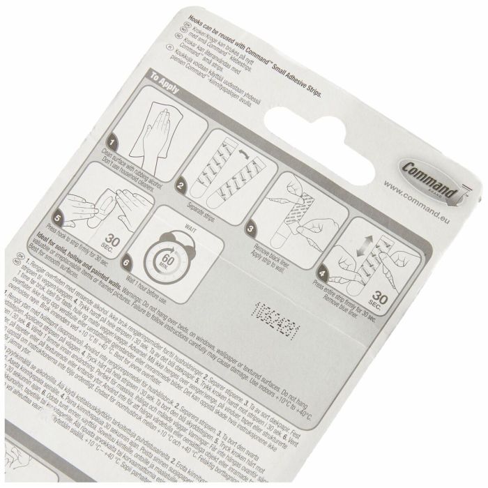 Crochet pour suspendre 3M 225 g Transparent Plastique (6 Unités) 2