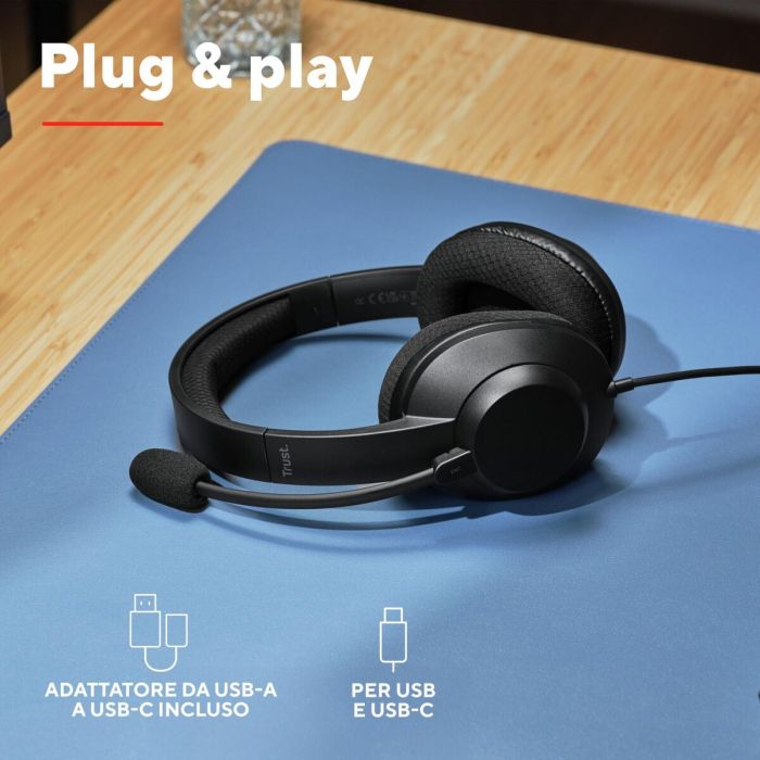 Casque Trust 25462 Noir 10 Casque Trust 25462 Noir 10