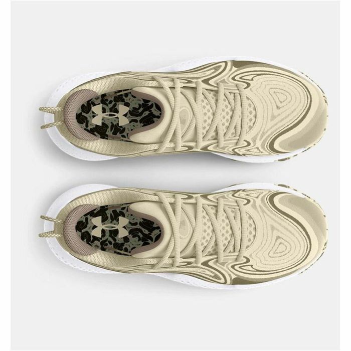 Chaussures de Basket-Ball pour Adultes Under Armour Spawn 6 Camo Olive Marron Clair 2