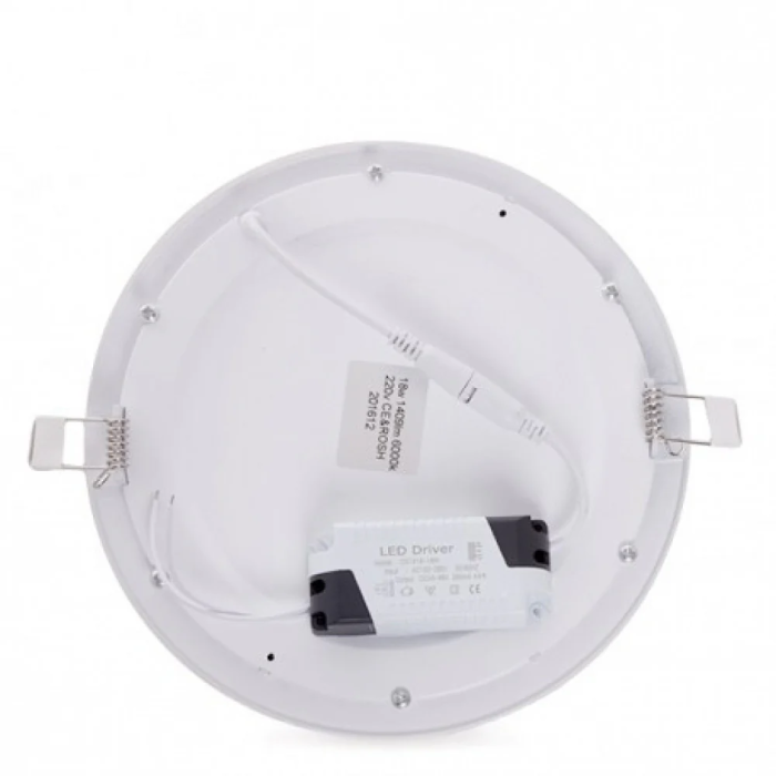 Plaque LED Circulaire 18W 1409Lm 6000K IP25 Aluminium Blanc [JL-GP-LZ-3-M-CW-EP01] 4