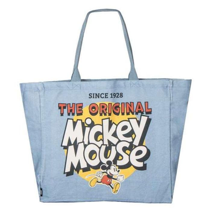 Sac à Achats Mickey Mouse Bleu 48 x 43 x 17 cm