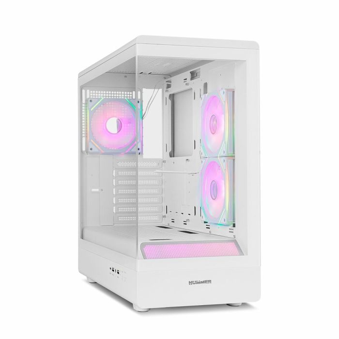 Boîtier ATX semi-tour Nox-Xtreme NXHUMMERSIGNAWH Blanc 10 Boîtier ATX semi-tour Nox-Xtreme NXHUMMERSIGNAWH Blanc 10