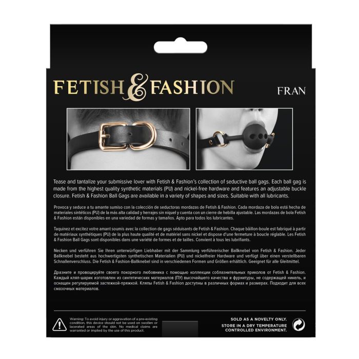 Bâillon NS Novelties FRAN BLACK 3