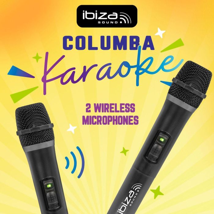 Haut-parleurs Ibiza COLUMBA KARAOKE Noir 5