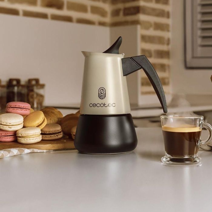 Cafetière Italienne Cecotec Piccolina 400 Vert 4 Tasses 200 ml 6 Cafetière Italienne Cecotec Piccolina 400 Vert 4 Tasses 200 ml 6