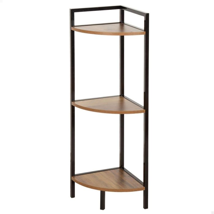 Étagère Max Home Noir Fer Bois MDF 24 x 80 x 24 cm