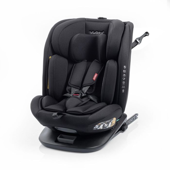 Siege auto - BABYAUTO - Garaia Vivitta - Groupe 0/1/2/3 - 40/150 cm - Isofix + Top Tether - Pivotant - Inclinable - Noir 0 Siege auto - BABYAUTO - Garaia Vivitta - Groupe 0/1/2/3 - 40/150 cm - Isofix + Top Tether - Pivotant - Inclinable - Noir 0
