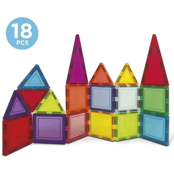 Educa Estuche Magnético EDU8412668202719 - Jeu de Construction avec 18 Blocs Magnétiques, 2 Animaux, 8 Cartes - Dès 3 Ans 2