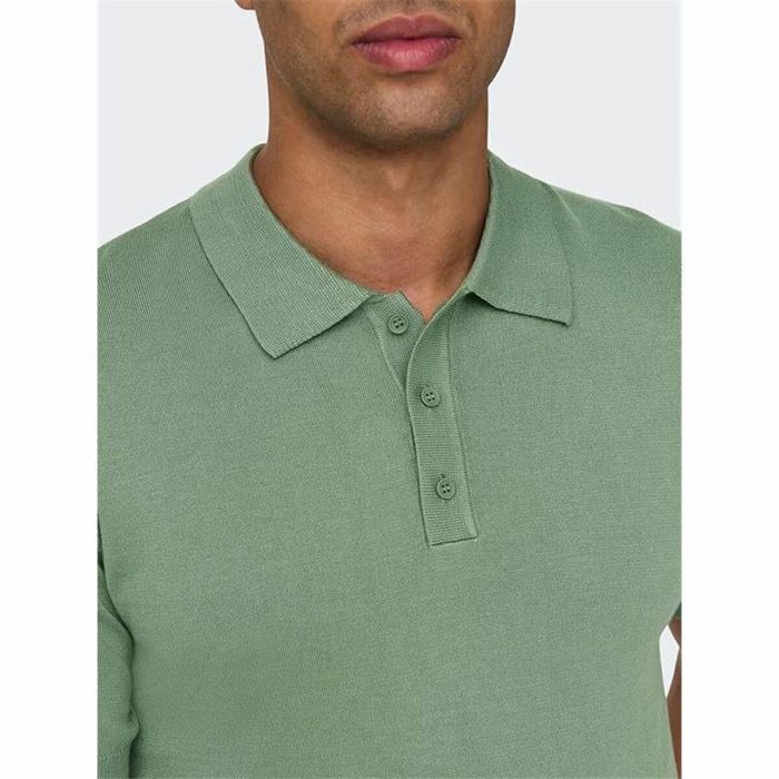 Polo à manches courtes homme Only & Sons Onswyler Life Reg 14 Ss Knit Vert 7,5 ml 1