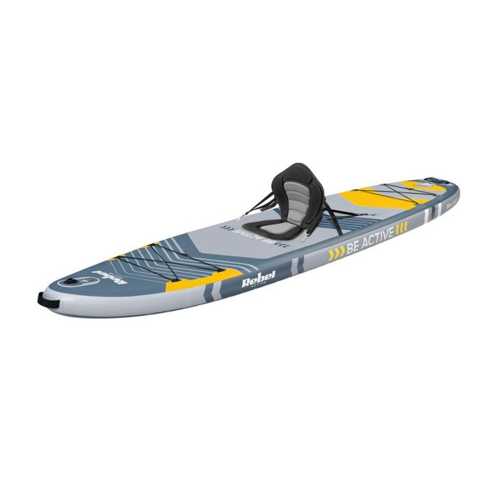 Planche de Paddle Surf Gonflable avec Accessoires Rebel RBA-4501 Gris