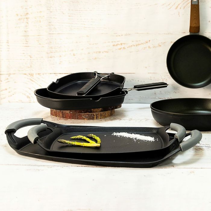 Rôtissoire Quid Ebano Aluminium forgé Noir Silicone (36 x 23 cm) 1