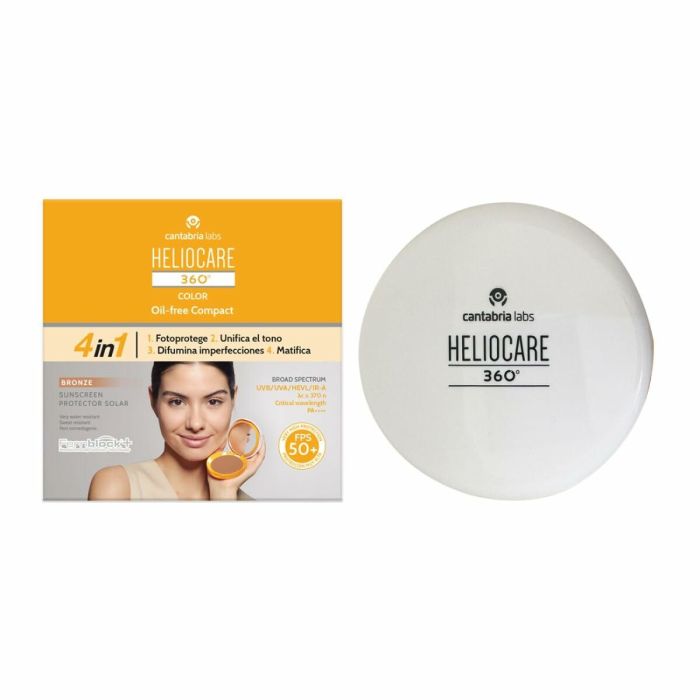 Crème Solaire Avec Couleur Heliocare 360 Compact Oil-Free Bronze SPF 50+ 10 g 0 Crème Solaire Avec Couleur Heliocare 360 Compact Oil-Free Bronze SPF 50+ 10 g 0