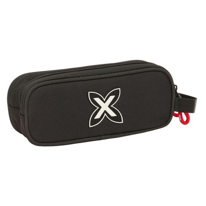 Trousse Fourre-Tout Double Munich Vulcan Noir 21 x 8 x 6 cm 1