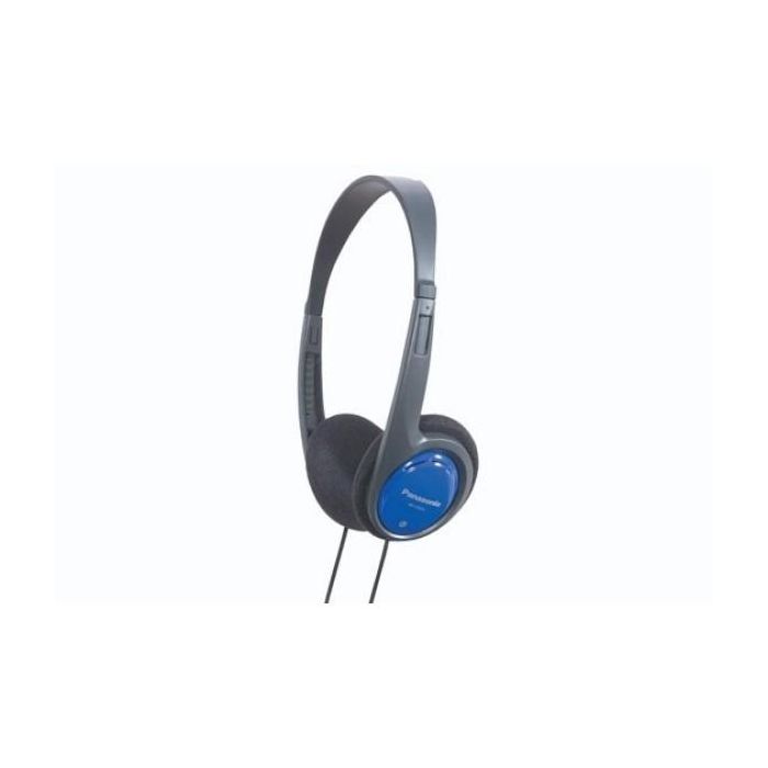 Panasonic RP-HT010E Casque arceau supra-aural avec fil - Fréquence 16-22000 Hz, 60 g, Noir et Bleu