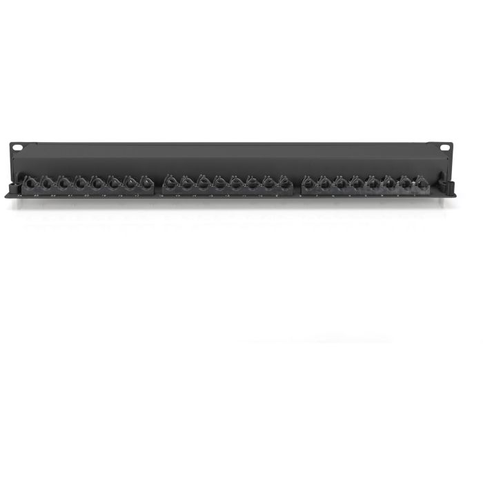 DIGITUS Patchpanel 1HE 24-Port Cat6a geschirmt schwarz 4 DIGITUS Patchpanel 1HE 24-Port Cat6a geschirmt schwarz 4