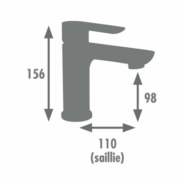 Mitigeur Edouard Rousseau MILK Graphite 1