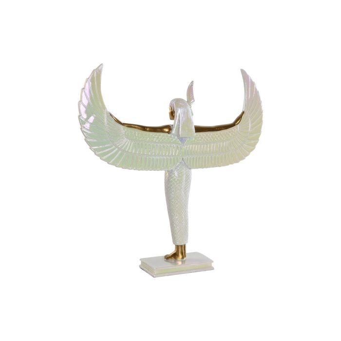 Figurine Décorative Home ESPRIT Blanc Doré Résine Oriental 34 x 6,5 x 33,5 cm 1