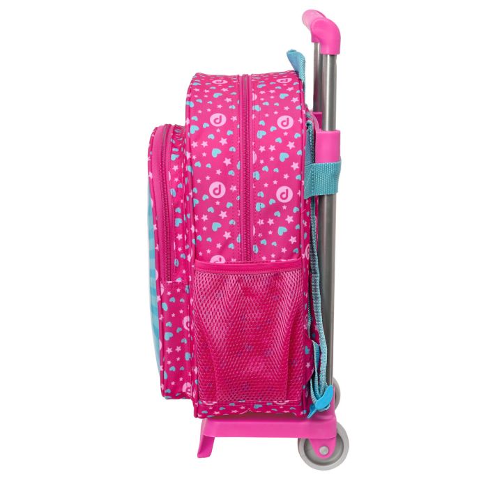Cartable à roulettes Pinypon Bleu Rose 26 x 34 x 11 cm 1