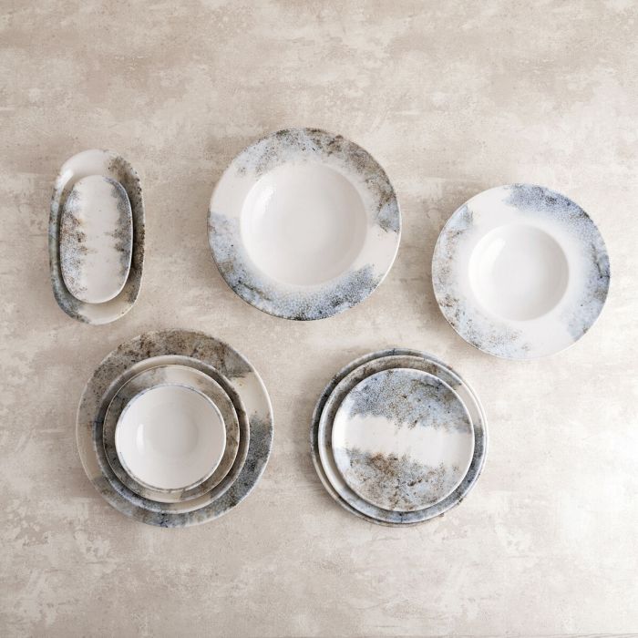 Plat pour pizza Bidasoa Polaris Hydrozero Beige Céramique Ø 30 cm (6 Unités) 4