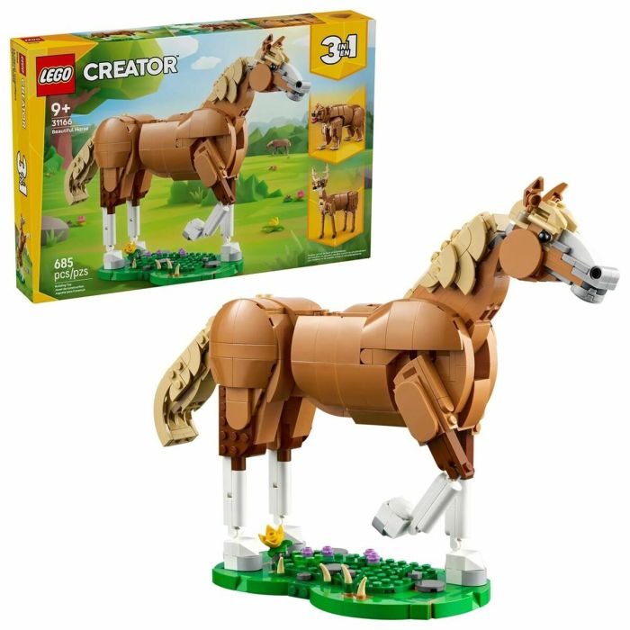 LEGO Creator 3 en 1 31166 El Hermoso Caballo - Set de construcción para niños de 9 años