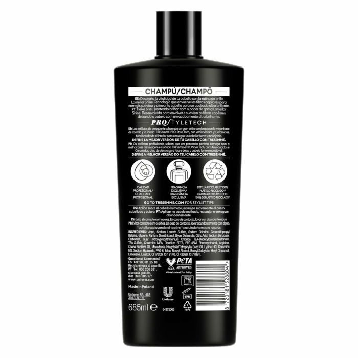 Shampooing Tresemme LAMELLAR SHINE 685 ml 3 Shampooing Tresemme LAMELLAR SHINE 685 ml 3