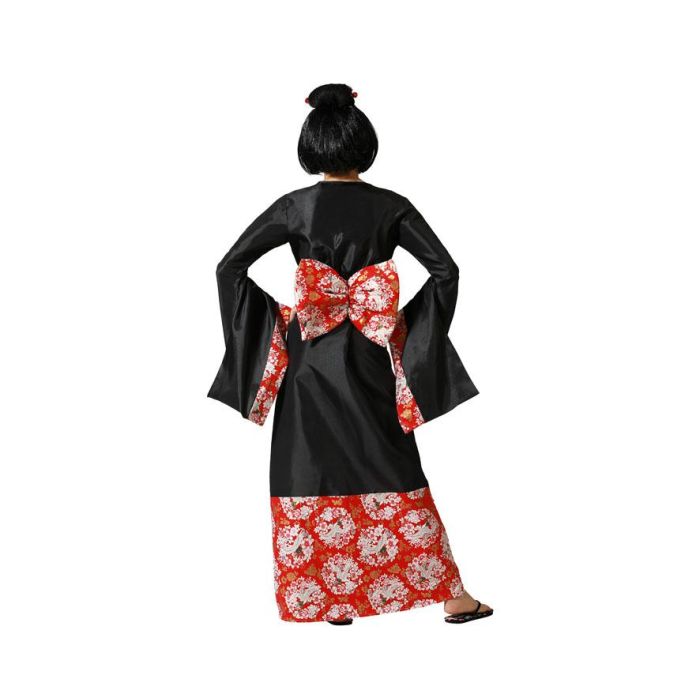 Déguisement Geisha Kimono Noir pour Femme Adulte Taille XS-S - Costume Asiatique