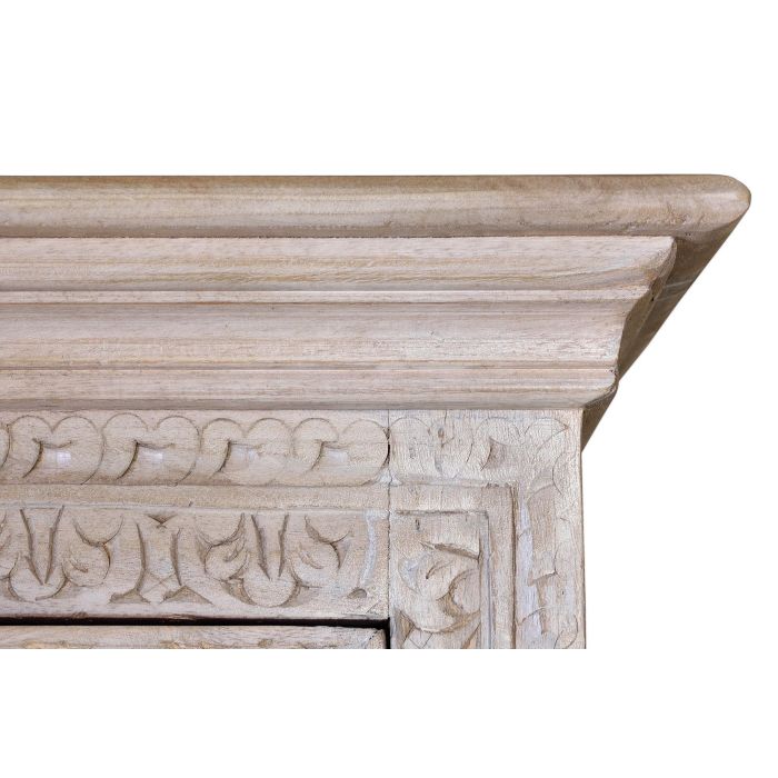 GINER Y COLOMER BAKRA Armoire 2 portes en bois de manguier massif finition blanc lavé - 190 x 97 x 50 cm 4 GINER Y COLOMER BAKRA Armoire 2 portes en bois de manguier massif finition blanc lavé - 190 x 97 x 50 cm 4