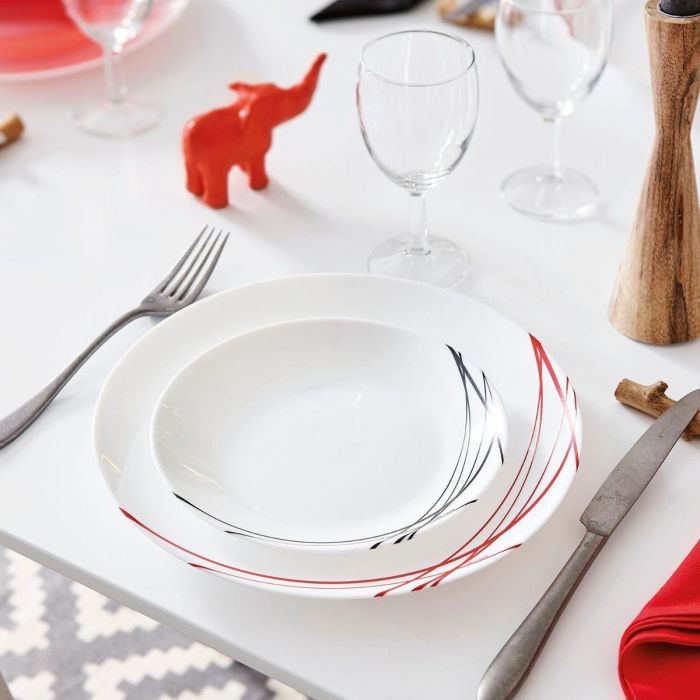 Plato Postre Opal Domitille Negro Arcopal 18 cm 1