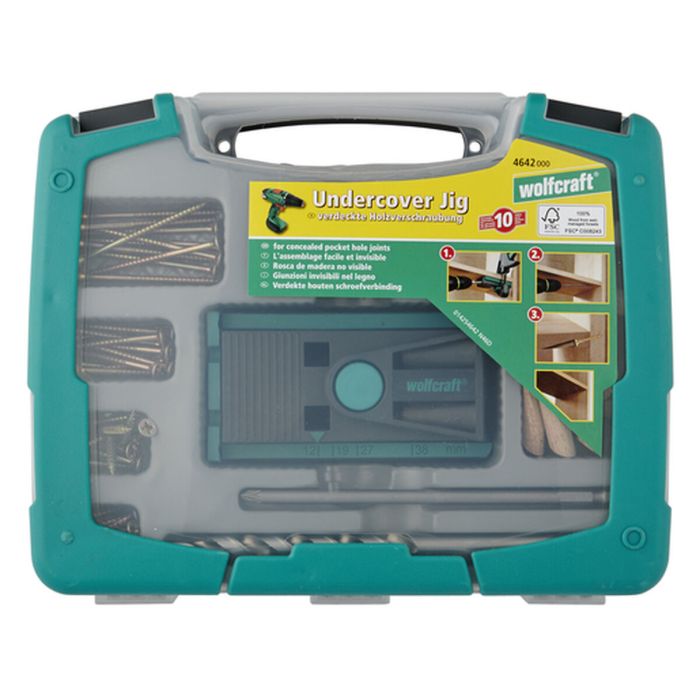 Kit d'assemblage en bois Wolfcraft undercover-jig PZ 4642000 55 Pièces 5