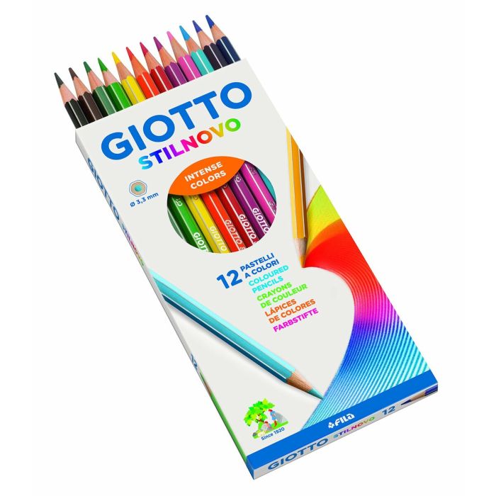 Crayons de couleur Giotto Stilnovo Multicouleur 12 Pièces 3