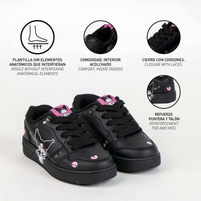 Chaussures de Sport pour Enfants Hello Kitty Noir 4 Chaussures de Sport pour Enfants Hello Kitty Noir 4
