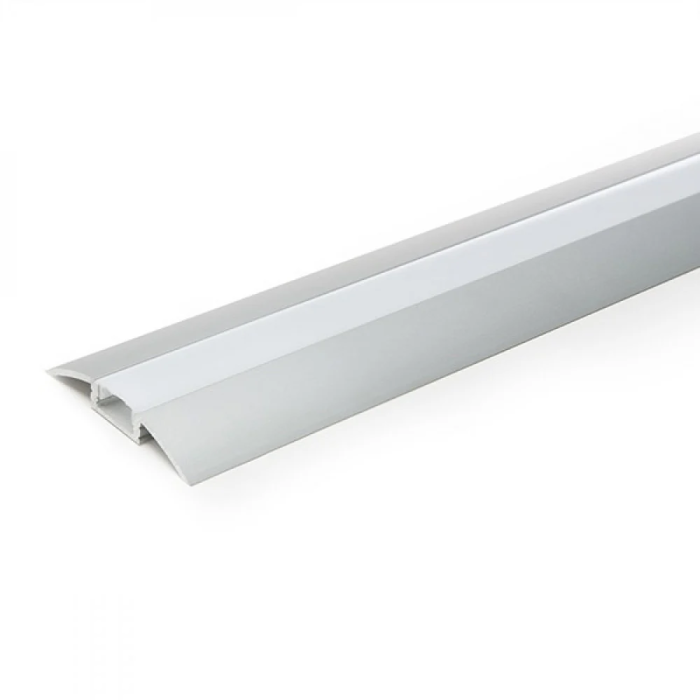 Greenice Profilé Aluminium pour Bande LED LLE-ALP021, Diffuseur Opal, 2M 2