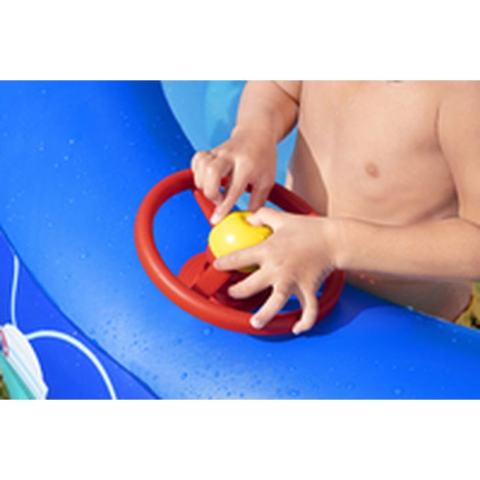 "Bestway Piscine Gonflable Enfant Bateau avec Volant Toit Détachable 213x155x132 cm +3 Ans Jardin 54370" 16 "Bestway Piscine Gonflable Enfant Bateau avec Volant Toit Détachable 213x155x132 cm +3 Ans Jardin 54370" 16